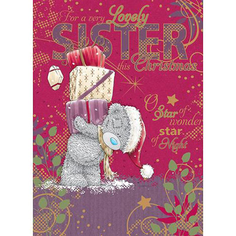 Sister Me to You Bear Christmas Card £1.79
